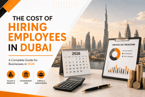 The Cost of Hiring Employees in Dubai including salary, visa, insurance, recruitment, and onboarding costs in 2026